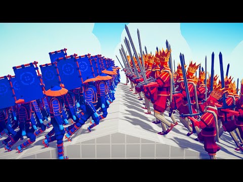 50x MEDIEVAL ARMY ⚔️ vs 🥷 50x NINJA ARMY / Totally Accurate Battle Simulator ( TABS )