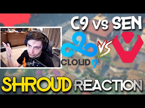 SHROUD REACTION TO Cloud 9 vs Sentinels - VALORANT HIGHLIGHTS