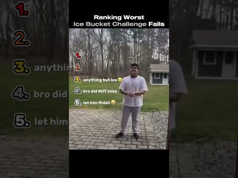Ranking Ice Bucket Challenge Fails
