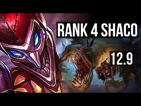 SHACO vs FIDDLESTICKS (JNG) | 18/1/5, Rank 4 Shaco, 6 solo kills, Legendary | JP Master | 12.9