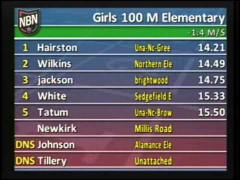 Girls 100m Elementary Final - New Balance Nationals Outdoor 2013