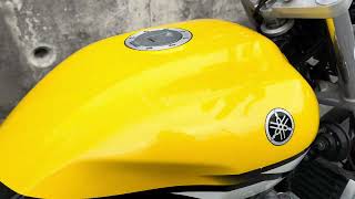 ヤマハ　XJR1300　RP03J　2004年　OVER　GPパフォーマンスチタンマフラー　ヤマハインターカラー