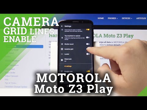 How to Enable Camera Grid Lines on Motorola Moto Z3 Play – Camera Features