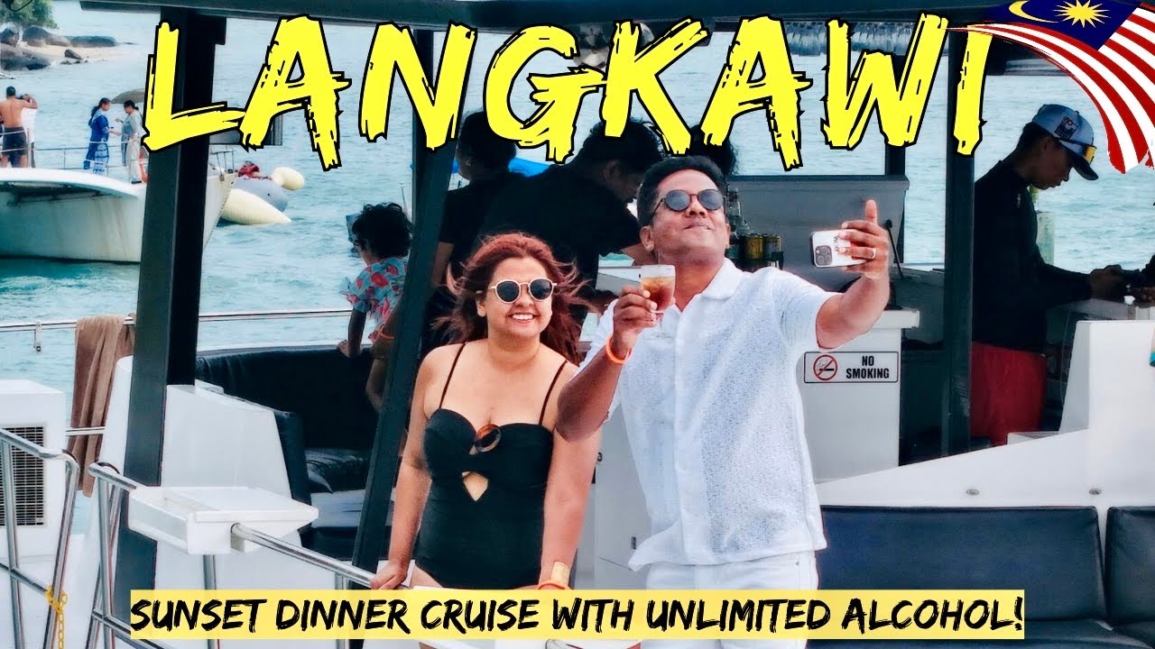 Experience the captivating tale of a traveler's sunset dinner cruise in Langkawi.