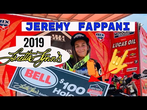 Loretta Lynn's 2019: JEREMY FAPPANI 85cc (10-12)  Recap