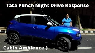 Tata Punch Night Drive Review  Headlight Response 