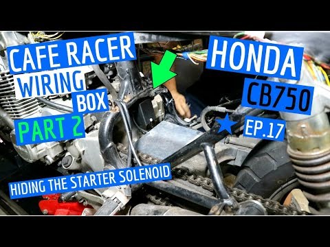 ★ Electronics Box to Hide Starter Solenoid, Hiding Motorcycle Wiring - Ep 17 Video