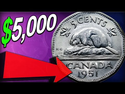 1951 HOLY GRAIL NICKELS - Look for these Valuable Canadian Coins in Your Pocket Change!!
