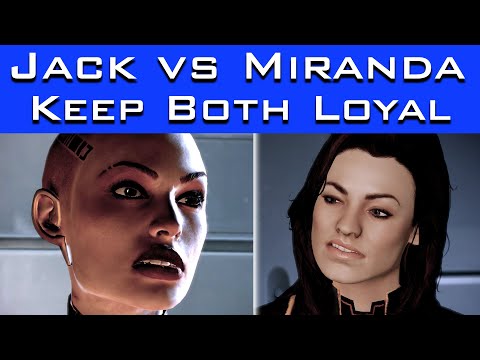 Mass Effect 2 - Jack and Miranda Fight  (How to Keep Both Loyal to You)