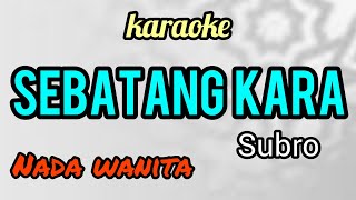 Download lagu SEBATANG KARA karaoke nada wanita enak gurih bener mp3