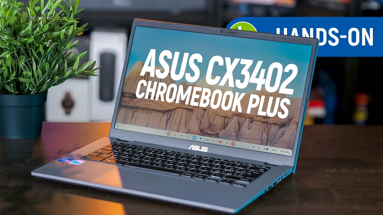 Miniatura da avaliação em vídeo de Notebook ASUS Chromebook Plus CX3402 14 Polegadas i3 8GB 128GB