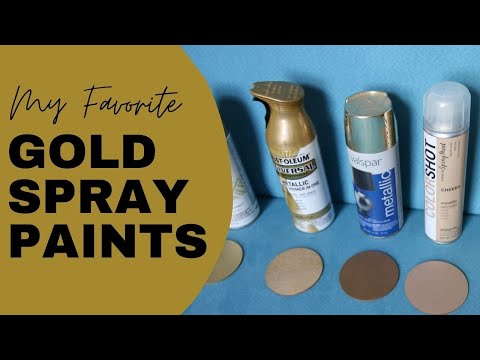 The best gold spray paints: my 4 go to's in action