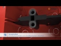 Inbouwdoos holle wand 70x70x47 mm | video 1