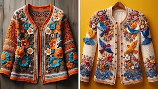 Beautiful Unique 💯 Crochet Jacket Patterns 😲 Super beautiful Crochet Cardigans patterns