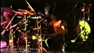 Power Crue - 1990 Live - Judas Priest . Breaking the Law