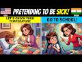 How Parents React When Kids Pretend To Be Sick In Different Countries