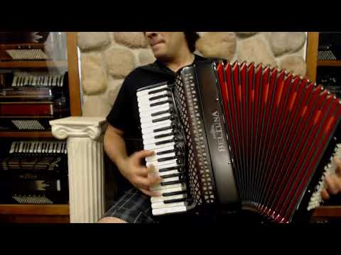 BELTEURIV96MDC - Dark Chocolate Beltuna Euro IV Piano Accordion LMMM 37 96