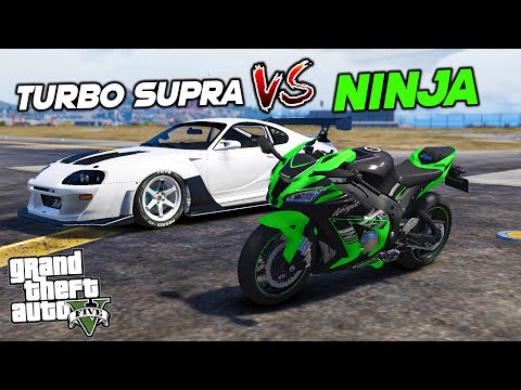 NINJA Superbike vs. Turbo SUPRA | GTA 5