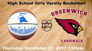 Darien Varsity Girls Basketball vs. Greenwich