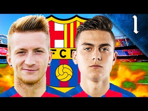 REUS, DYBALA, DAVID VILLA SIGN! FIFA 17: BARCELONA CAREER MODE EP. 1