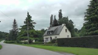preview picture of video 'Driving Between Treffrin, Côtes-d'Armor & Pont Neuf, Finistère, France. 26th June 2012'
