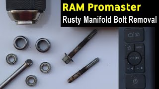 RAM Promaster Pentastar V6 How to Remove Rusty Intake Manifold Bolts - Its Easy!