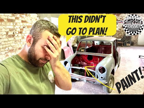 ENGINE BAY & INTERIOR PAINT - 89 Classic Mini Restoration