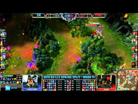 [2014 EU LCS W11] SK VS Fnatic Highlights