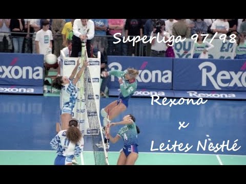 Superliga 1997/1998 - Rexona x Leites Nestlé - 3º jogo das finais - Vôlei Feminino
