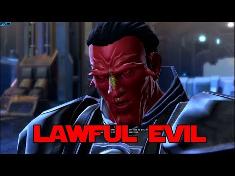 SWTOR - Sith Warrior being Lawful Evil [Badass Dialogue]