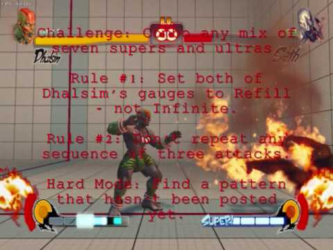 SF4 Combo Challenge 04: Dhalsim, Big Pimping Style Take 2