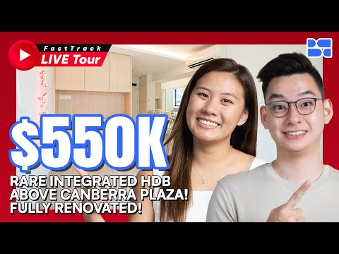 FastTrack Live Tour-Singapore HDB | 132A Canberra Crescent | 3-Room HDB |$550,000|bleubricks By PLB|
