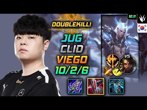 클리드 정글 비에고 철갑궁 정복자 - Clid Viego Jungle vs Nidalee - 롤 KR 12.11