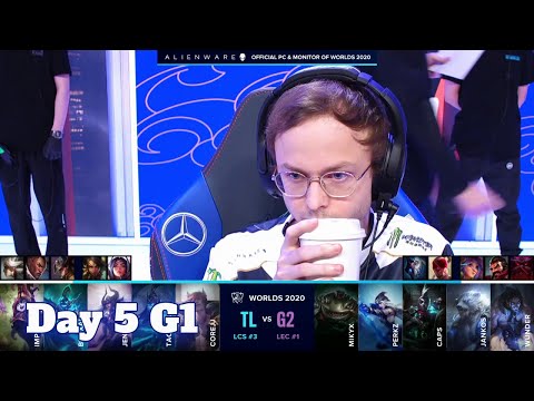 TL vs G2 | Day 5 Group A S10 LoL Worlds 2020 | Team Liquid vs G2 eSports - Groups full game