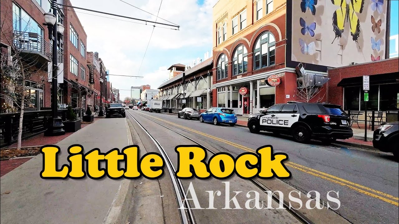 Immersive street-level walking tour through Little Rock Downtown, United States, showcasing authentic urban landscapes, local architecture, and the vibrant atmosphere of the city's neighborhoods