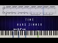 Hans Zimmer - Time (Inception) - Piano Tutorial + SHEETS