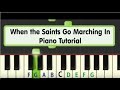 Easy Piano Tutorial When The Saints Go Marching In