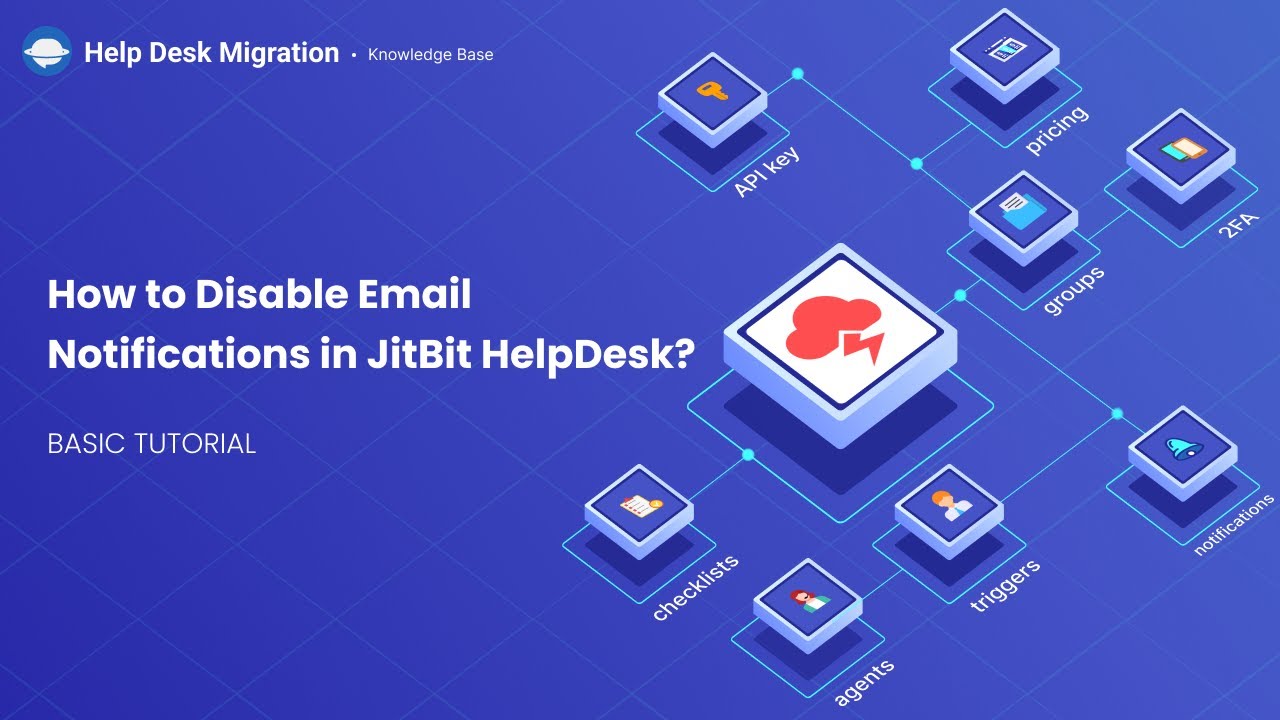 Cómo desactivar las notificaciones por correo electrónico en JitBit HelpDesk