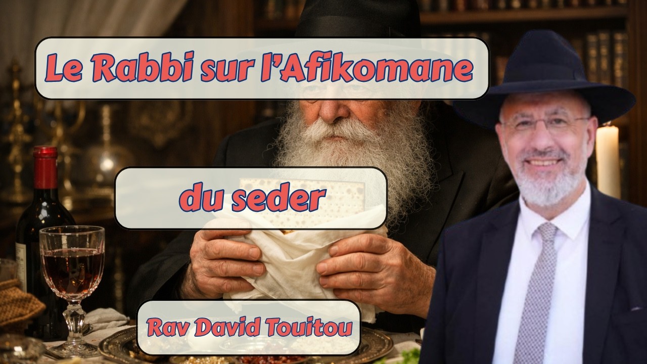 Le Rabbi sur l'Afikomane du seder de pessah