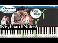 Kaanunna Kalyanam Song Keyboard Notes | Vishal Chandrasekhar | Dulquer Salman | Sita Ramam