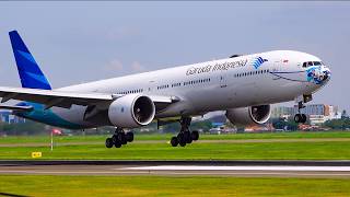 Download lagu ✈ SERU!! Nonton Dari Dekat Pesawat Takeoff  Landing di Bandara Terbesar Indonesia Soekarno Hatta CGK mp3