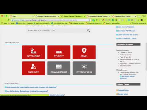 Canvas Support Options