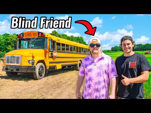 Blind Man Drives School Bus (He Crashes)