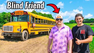 Blind Man Drives School Bus (He Crashes)