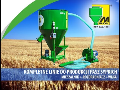 M-ROL Takarmánykeverő H037/2 1000kg (függőleges) kedvezményes áron