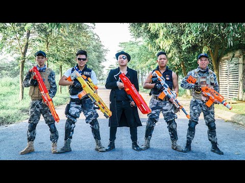 Nerf Guns War : Criminal Army Of SEAL TEAM Fight Leader Black Of Dangerous Team Criminals