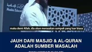 Download lagu Jauh dari masjid, jauh dari alquran adalah sebab masalah. mp3