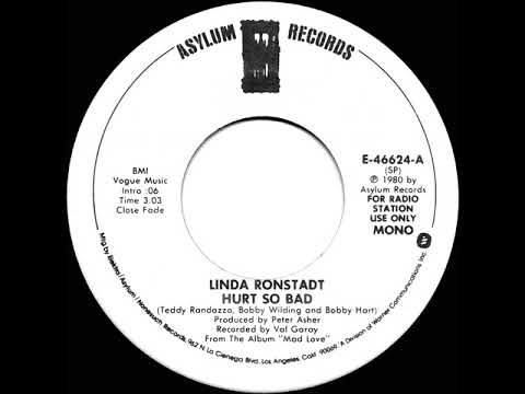 1980 Linda Ronstadt - Hurt So Bad (mono radio promo 45)