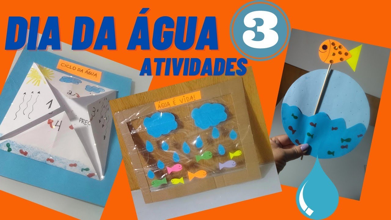 💧3 ATIVIDADES PARA TRABALHAR O DIA DA ÁGUA NA EDUCAÇÃO INFANTIL