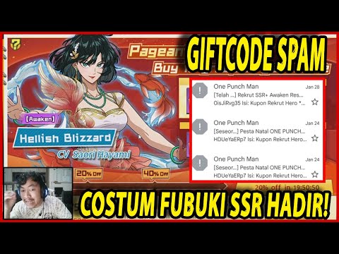 🔥🔥CLAIM GIFTCODE 2022! KOSTUM FUBUKI SSR YANG SANGAT EPIC!! - ONE PUNCH MAN:The Strongest